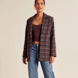 Abercrombie and Fitch Wool-Blend Blazer Coat